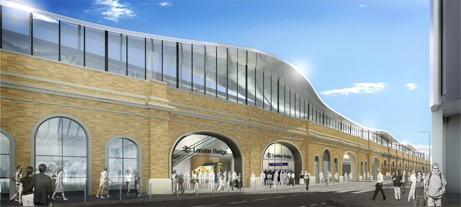 Computerised image of London Bridge Station