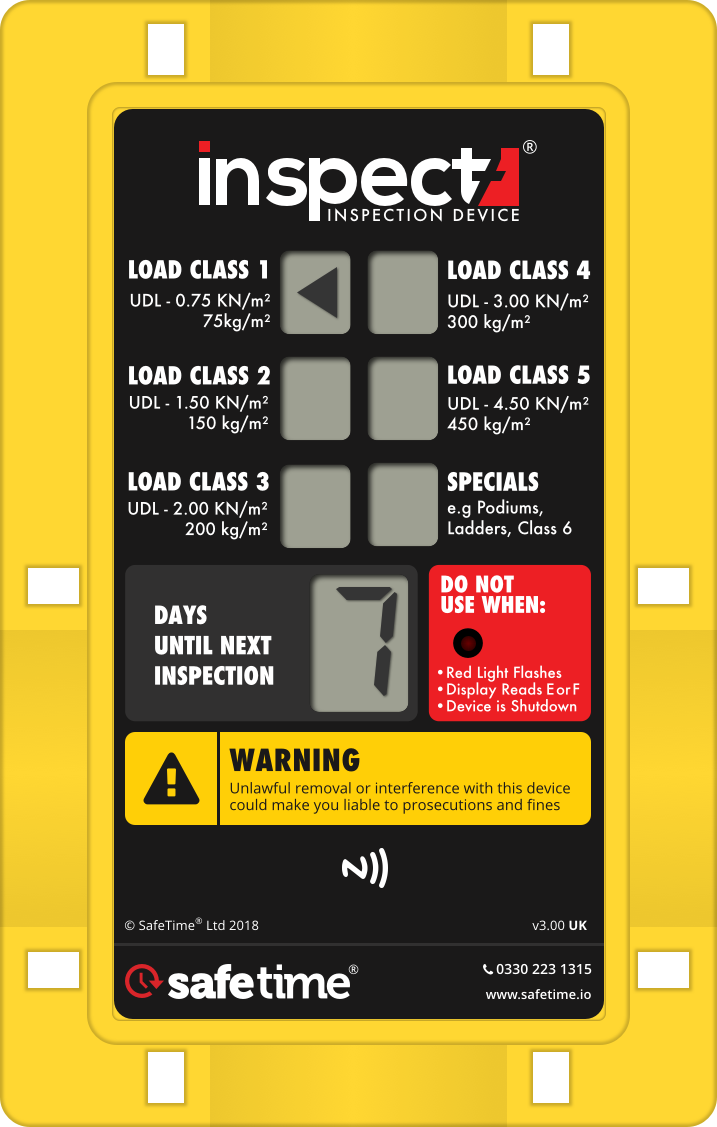 image of the inspect7 device used for scaffold inspections