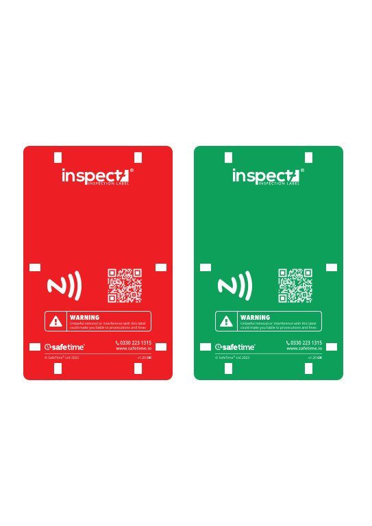 Inspect7 Labels Red & Green (Pack of 30)