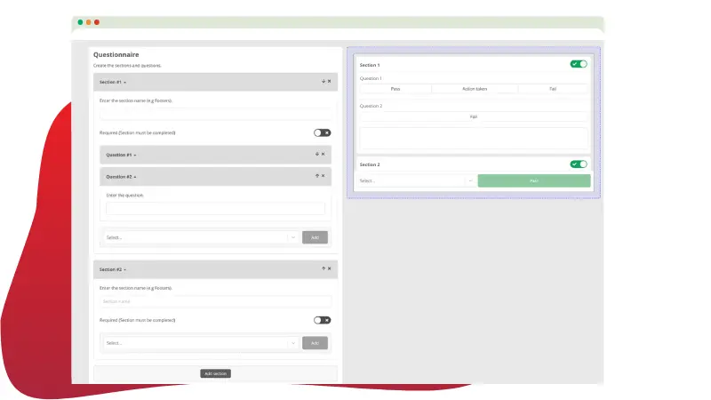 Graphic of the Inspect7® questionnaire builder